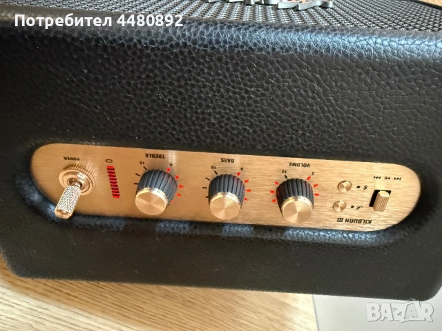 Bluetooth колонка Marshall Kilburn III (като нова), снимка 4 - Bluetooth тонколони - 54921588
