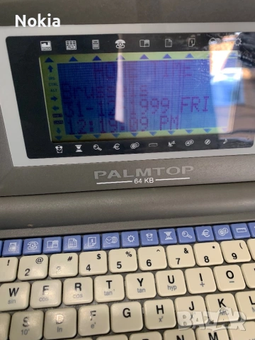 Vintage PALMTOP Pocket Computer 64KB - Retro Mini Laptop with Manual, снимка 4 - Лаптопи за игри - 54136647