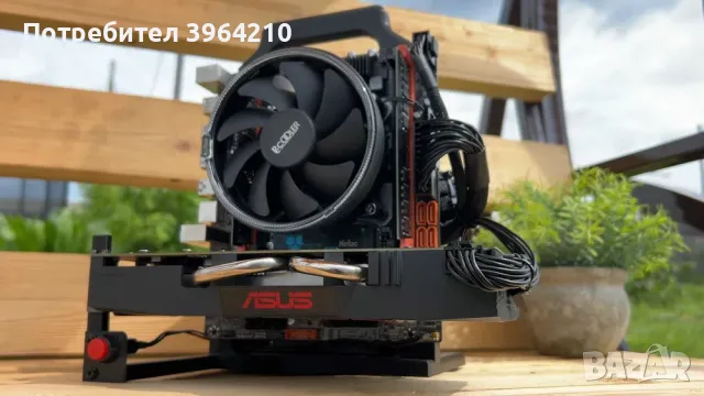 Отворена компютърна кутия / стенд (Micro-ATX, mATX), снимка 2 - Геймърски - 55420324