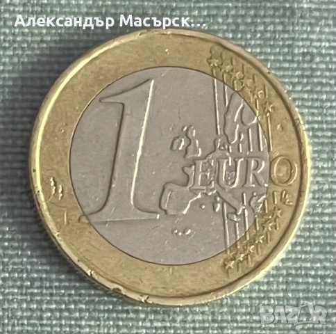 🇦🇹 Австрия 1 Евро, 2002 г. • Волфганг Амадеус Моцарт, снимка 2 - Нумизматика и бонистика - 54700063