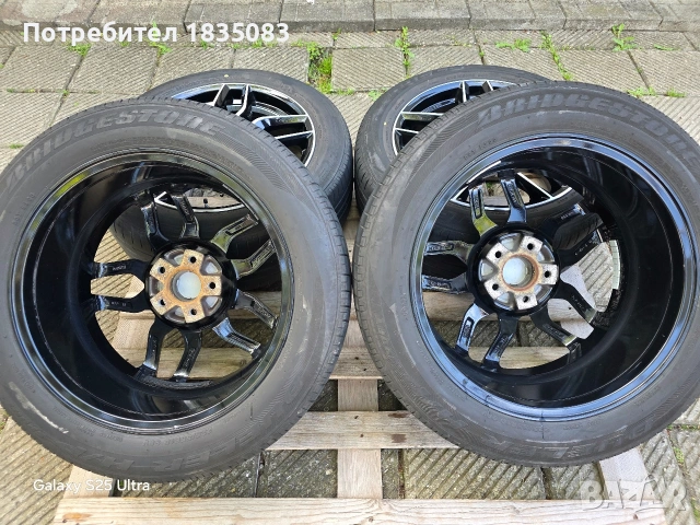 Лети джанти 18ки 5х114.3 Anzio + летни гуми 225/55/18 Bridgestone, снимка 9 - Гуми и джанти - 54420547