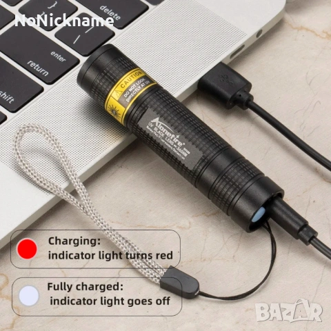 Alonefire 365nm UV Фенер акумулаторна флуоресцентна лампа за откриване на петна, течове масло, пари, снимка 6 - Лед осветление - 52662592