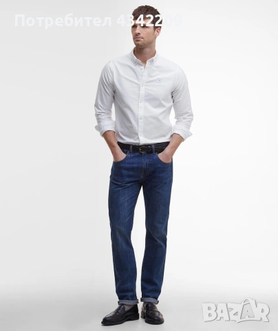риза Barbour Oxford Tailored Shirt White