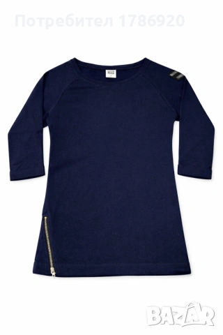 Стилна тъмносиня блуза от Vero Moda с модерни детайли и свободна кройка