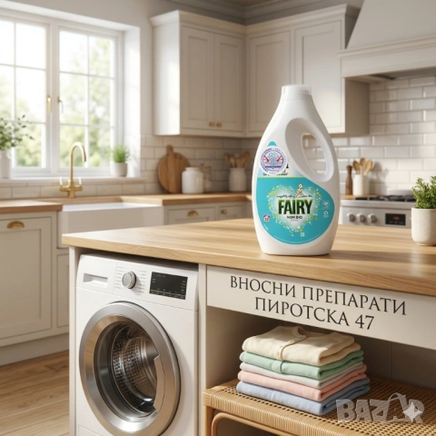 ​Fairy Non Bio Liquid Течен перилен препарат за чувствителна кожа, 32 пранета