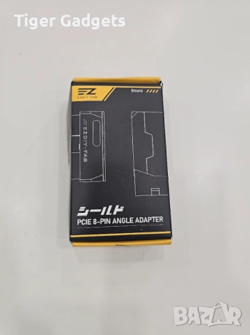 EZDIY-FAB Shield Series 8-Pin PCIe GPU Power Adapter 90° Reverse Type Purple – комплект 2 броя, снимка 8 - Други - 54620647