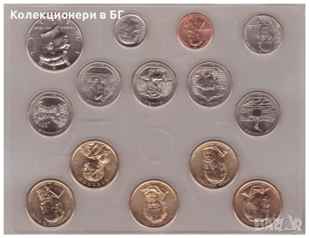 СЕТ 14 МОНЕТИ ПЪЛНА 2011 ГОДИНА /D/– САЩ /виж описанието/, снимка 2 - Нумизматика и бонистика - 55223563