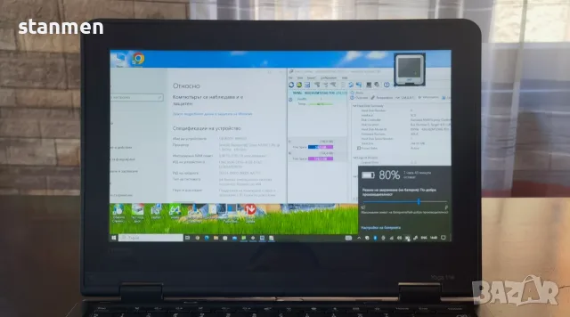 Продавам Гаранционен Touchscreen Lenovo Yoga 11e/IPS11.6сKам/4CoreUp2.7ghz/8gbDDR4/SSD256gb/НоваБат/, снимка 12 - Лаптопи за работа - 55312141