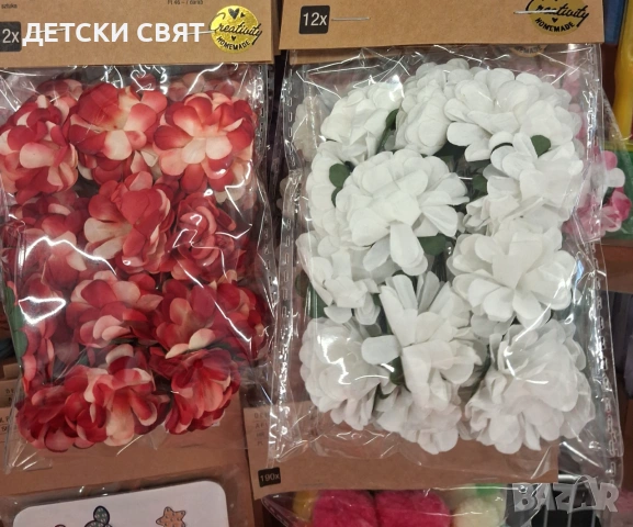 Декоративни панделки  ,цветя,щипки, снимка 2 - Декорация за дома - 54974263