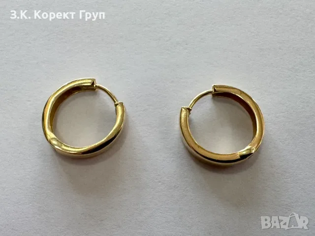 ЗЛАТНИ ОБЕЦИ 14К 585 -1,65 г, снимка 10 - Обеци - 55300399