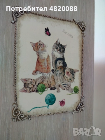 Котешка катерушка ПДЧ, ръчна декорация, УНИКАТ, снимка 10 - За котки - 54490982