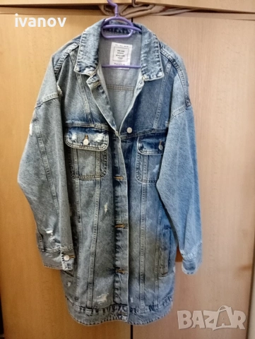 Pull& Bear дънково яке Л размер 