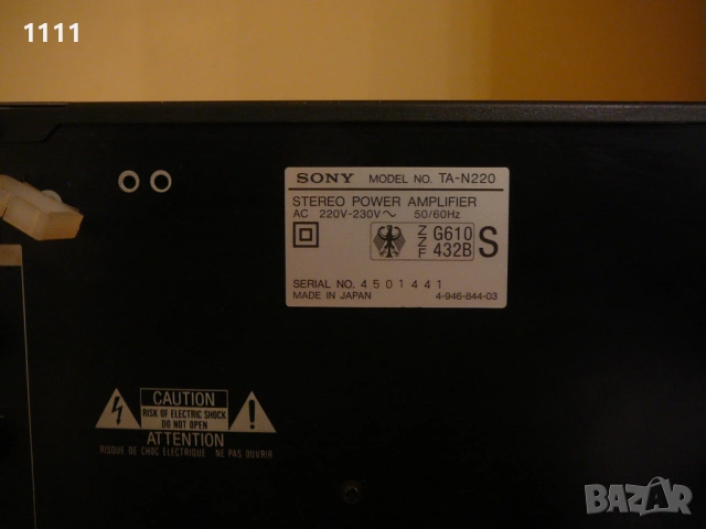 SONY TA- N220, снимка 7 - Ресийвъри, усилватели, смесителни пултове - 54543801