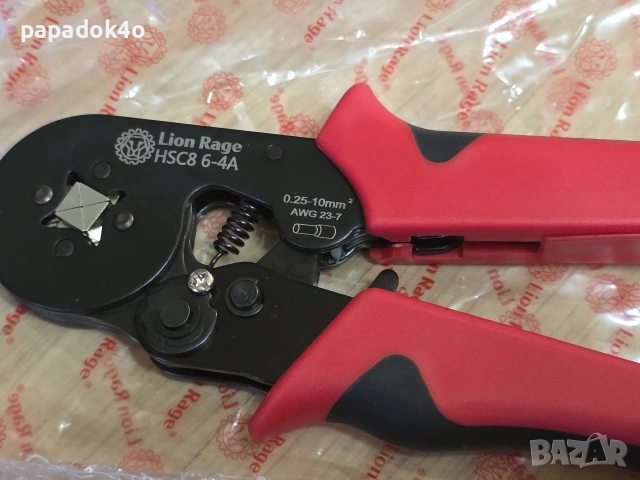 Клещи за кримпване на кабелни накрайници - Кримпващи клещи, снимка 6 - Клещи - 35323638