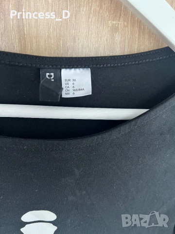 Рокля H&M скелет принт, снимка 2 - Рокли - 54364257