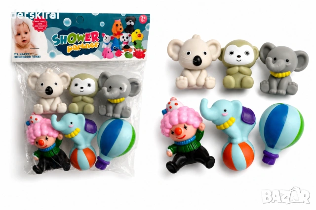 гумени играчки за баня – 6 броя - различни модели, снимка 3 - Други - 54788049