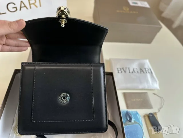 Bvlgari Serpenti Forever – 20 см (Black), снимка 8 - Чанти - 55417382