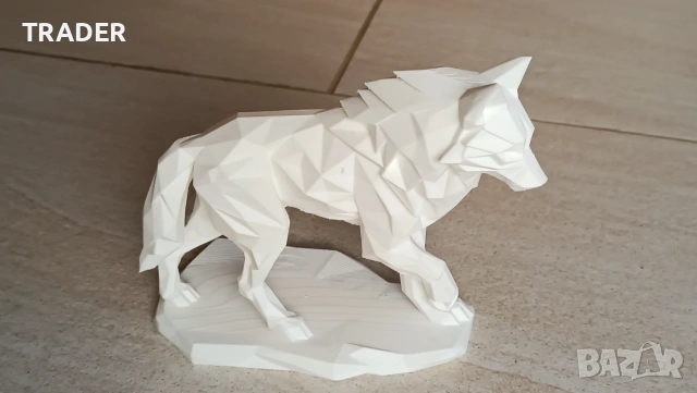 3D статуетка вълк , снимка 5 - Статуетки - 29969361