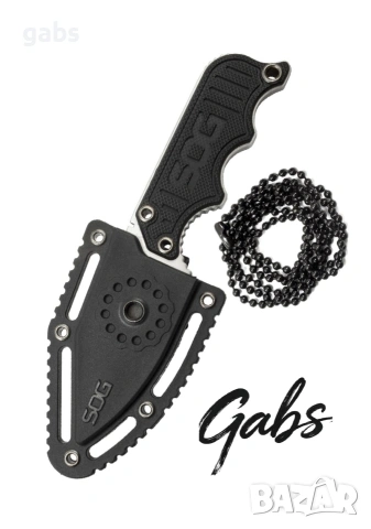 Малък тактически нож SOG Instinct Mini, неръждаема стомана 5CR15MOV, текстурирана G10 дръжка, снимка 7 - Ножове - 54369443