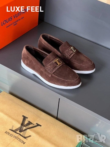 Louis Vuitton ⚜️ Естествен Велур , снимка 3 - Ежедневни обувки - 54392425