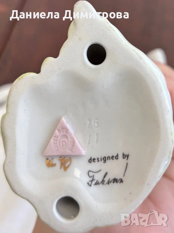 Дама, Royal Dux Bohemia, снимка 6 - Статуетки - 54288364