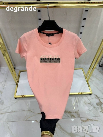 💫Дамски Тениски 💫Gucci 💫Guess 💫Tommy 💫Karl Lagerfeld 💫Лого Бродерия, снимка 4 - Тениски - 54975692