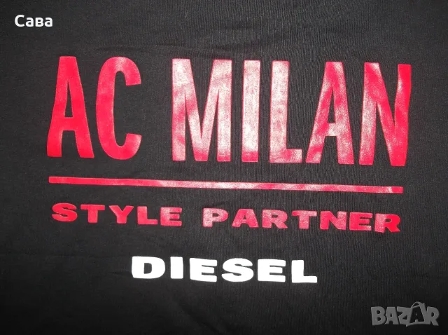 Тениска DIESEL-AC MILAN  мъжка,М, снимка 2 - Тениски - 55480165