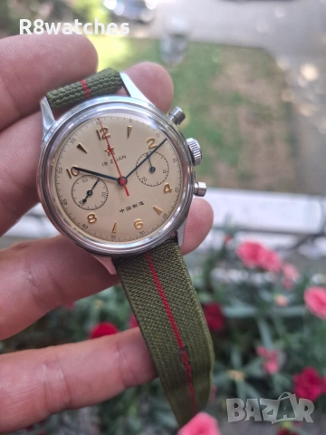 Seagull 1963 chronograph military watch