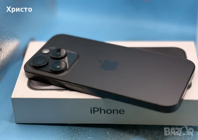 ГАРАНЦИОНЕН!!! Apple iPhone 15 Pro, 256GB, 5G, Black Titanium, снимка 7 - Apple iPhone - 55677303