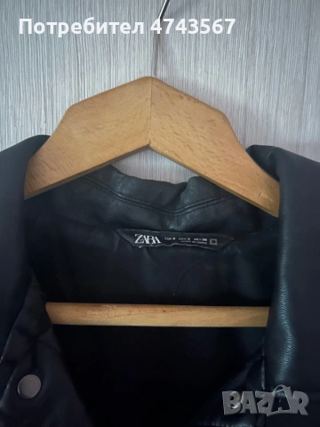 Дамско кожено яке от Zara, снимка 5 - Якета - 53994138