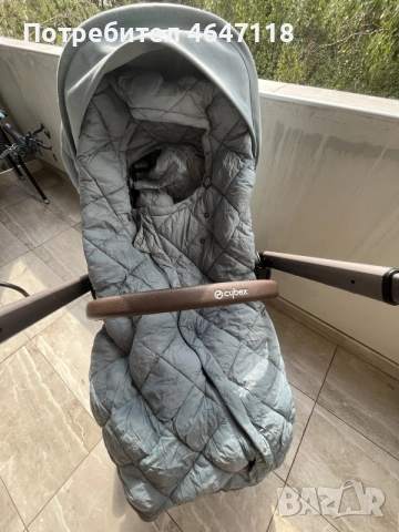 Cybex Balios S Lux + дъждобран + чувал + борд, снимка 15 - Детски колички - 55563463