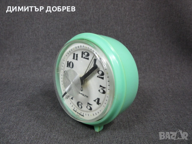 СТАР РЕТРО СОЦ ПОЛСКИ НАСТОЛЕН МЕХАНИЧЕН ЧАСОВНИК БУДИЛНИК MERA POLTIK, снимка 2 - Антикварни и старинни предмети - 54274890