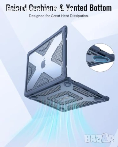 Нов FINTIE Tuatara калъф за MacBook Neo 13 2026 A3404 удароустойчив кейс лаптоп, снимка 4 - Друга електроника - 55140726