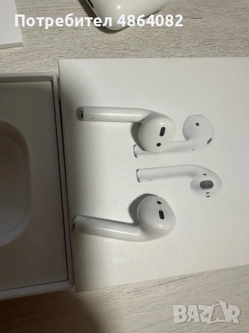 Безжични слушалки Apple - AirPods2 with Charging Case, TWS, бели, снимка 4 - Безжични слушалки - 54998762
