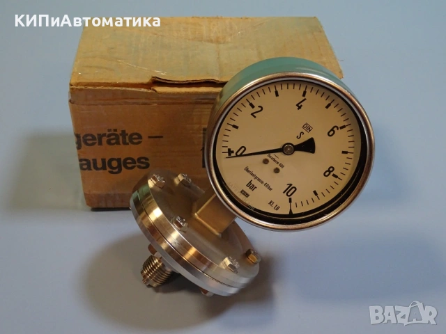 Манометър мембранен WIKA Duratherm 600 Ф100 0-10Bar manometer