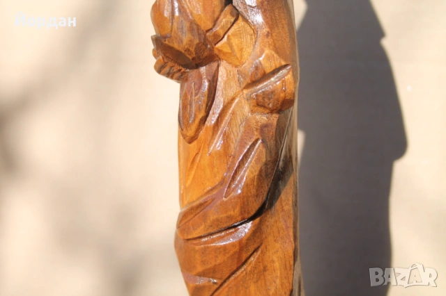 Дървена фигура  Мадона с Младенеца , снимка 8 - Антикварни и старинни предмети - 54149802