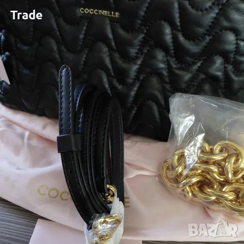 Оригинална чанта Естествена Кожа COCCINELLE  Намалена цена -43%, снимка 5 - Чанти - 55499117