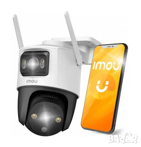 Двойна Wi-Fi Камера IMOU Cruiser Dual 10MP (2x5MP) - Въртяща, Външна, Smart, снимка 5 - IP камери - 55400839