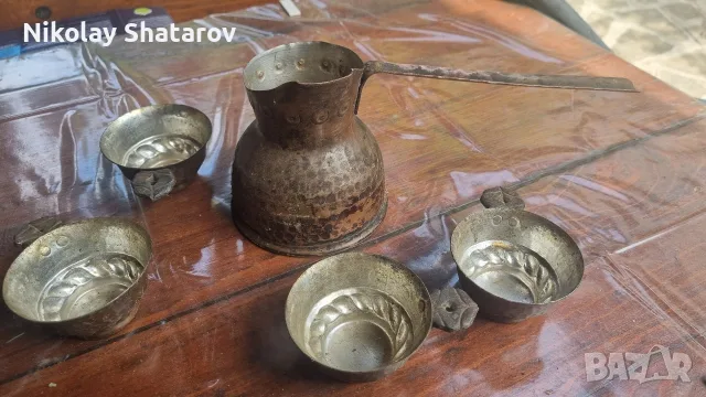 старо медно джезве с чашки 