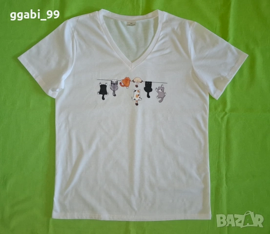 Нови памучни дамски тениски, снимка 2 - Тениски - 52112121