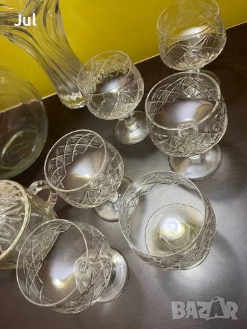 Кристални чаши за ракия , снимка 2 - Чаши - 53977205