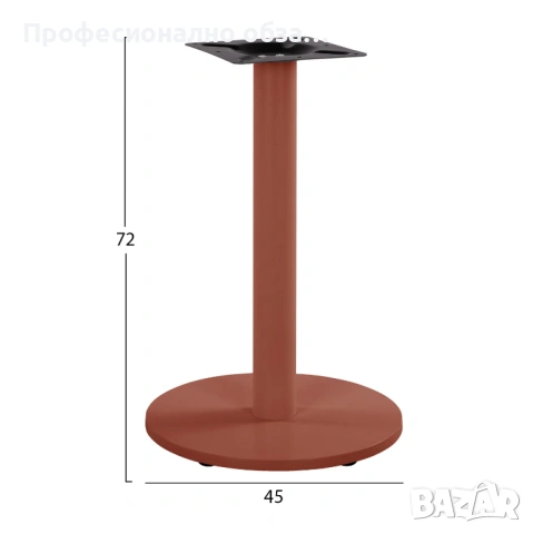 Метални цветни стойки за маса-цвят зелен,цвят керемиден,цвят капучино, снимка 2 - Маси - 54818923