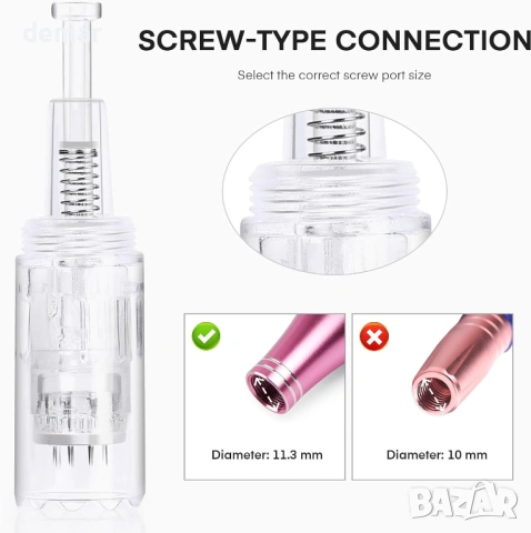 12-пинови касети за микронидлинг M1 / ​​P10 / P20, 20 бр. резервни глави, снимка 2 - Други - 54065636