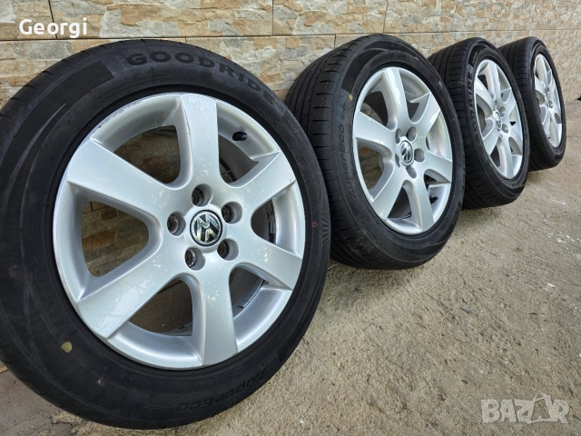 Продавам ОРИГИНАЛНИ джанти+гуми 15 ' цола 5x100 57,1 VW Golf ,Bora,Leon toledo AUDI a3 ,J6 ET43, снимка 3 - Гуми и джанти - 55021160