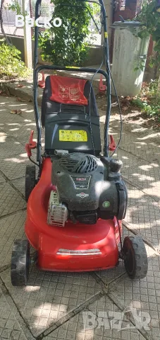 Бензинова косачка с кош и двигател Briggs Stratton внесена от Германия , снимка 5 - Градинска техника - 55501578