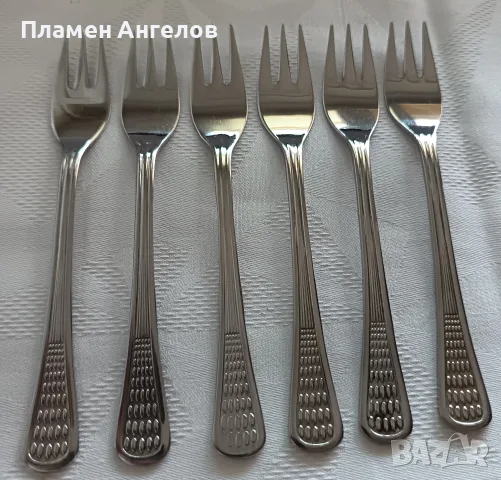 Малки десертни вилички "Петко Денев" Габрово , снимка 2 - Прибори за хранене, готвене и сервиране - 55452626