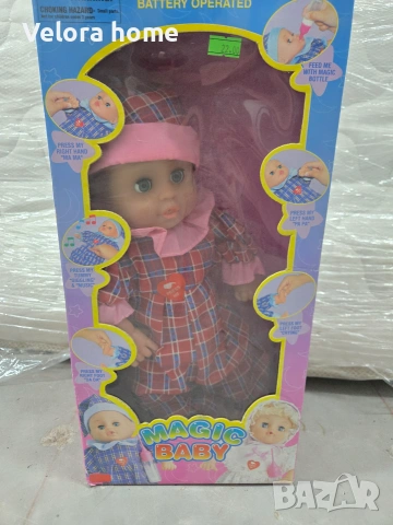Детска кукла играчка с механизъм , снимка 2 - Кукли - 55245318