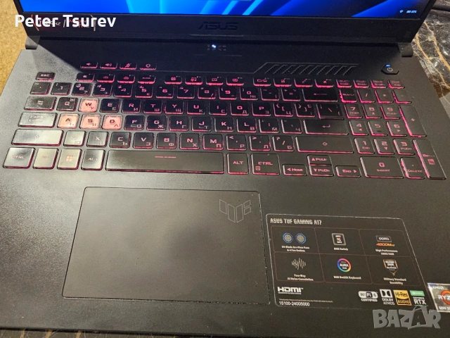 Asus TUF Gaming A17, снимка 3 - Лаптопи за игри - 54608798