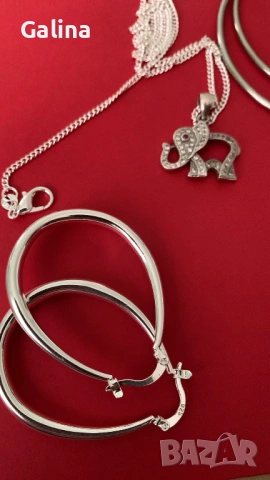 Сребърни бижута , снимка 2 - Обеци - 53978911