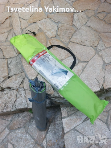 Голяма плажна палатка/ тента/ заслон/ навес тип мида Outdoor Angler (260x120x120 см) UV 50+, снимка 3 - Палатки - 55192945